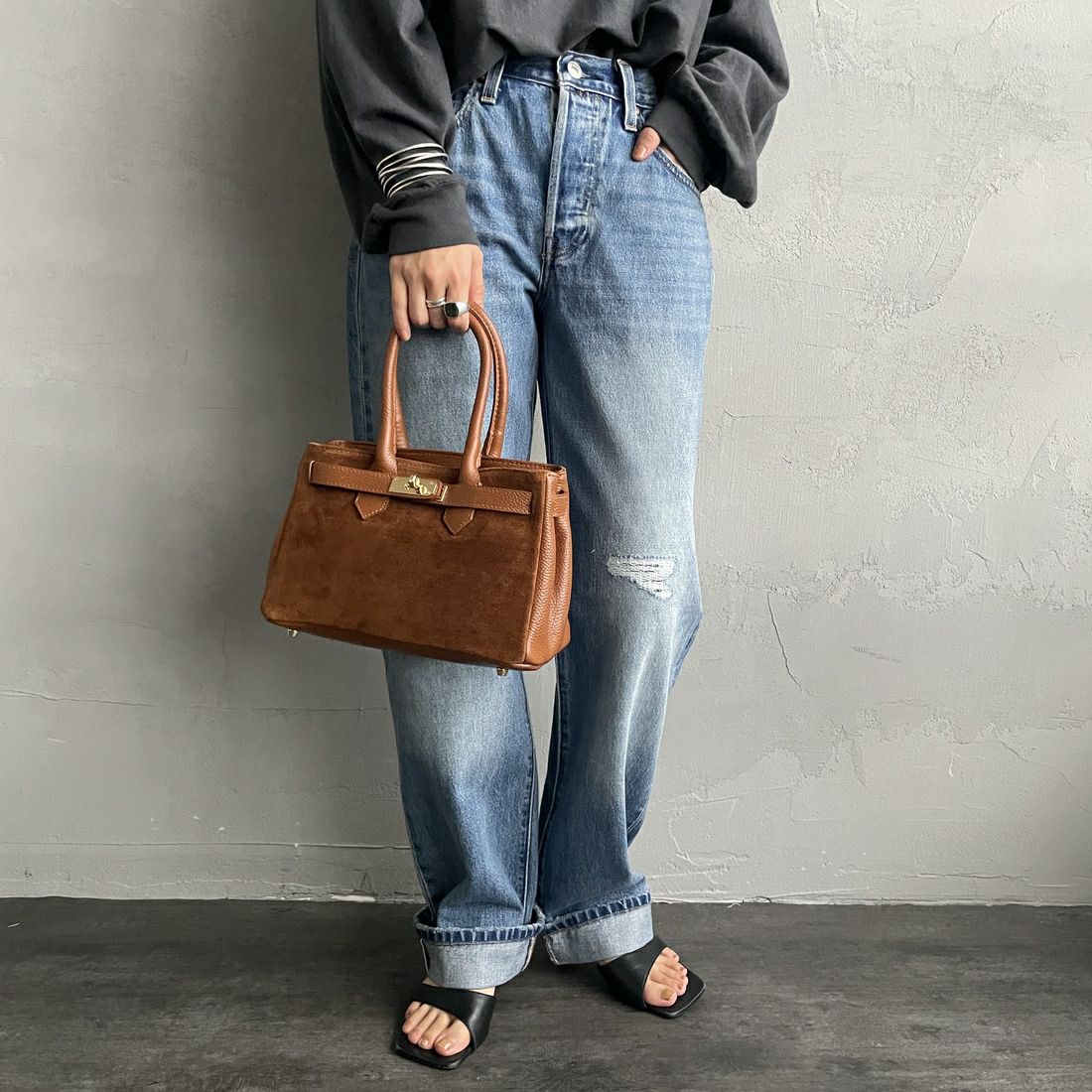 AULENTTI [オウレンティ] 2WAYレザーショルダーバッグ [ST-219MOD-DO] SC15/D17 C