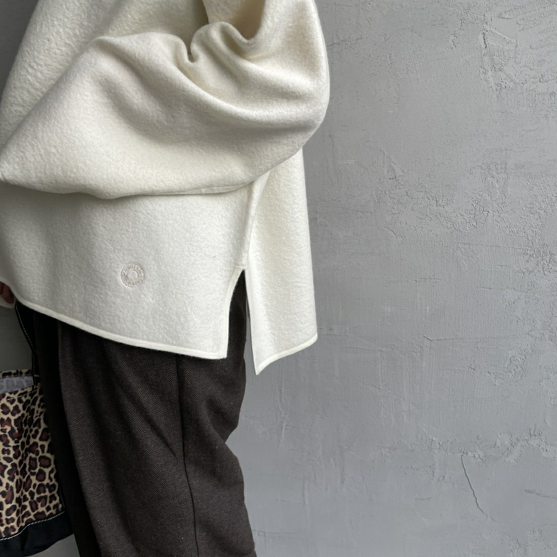 ORCIVAL [オーシバル] ウールプルオーバー [OR-D0128KKW] IVORY &&モデル身長：158cm 着用サイズ：1&&