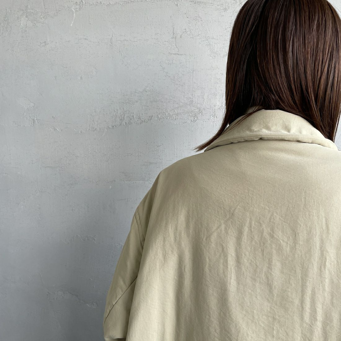 le glazik [ルグラジック] ショートコート [LG-A0753TII] BEIGE &&モデル身長：160cm 着用サイズ：36&&