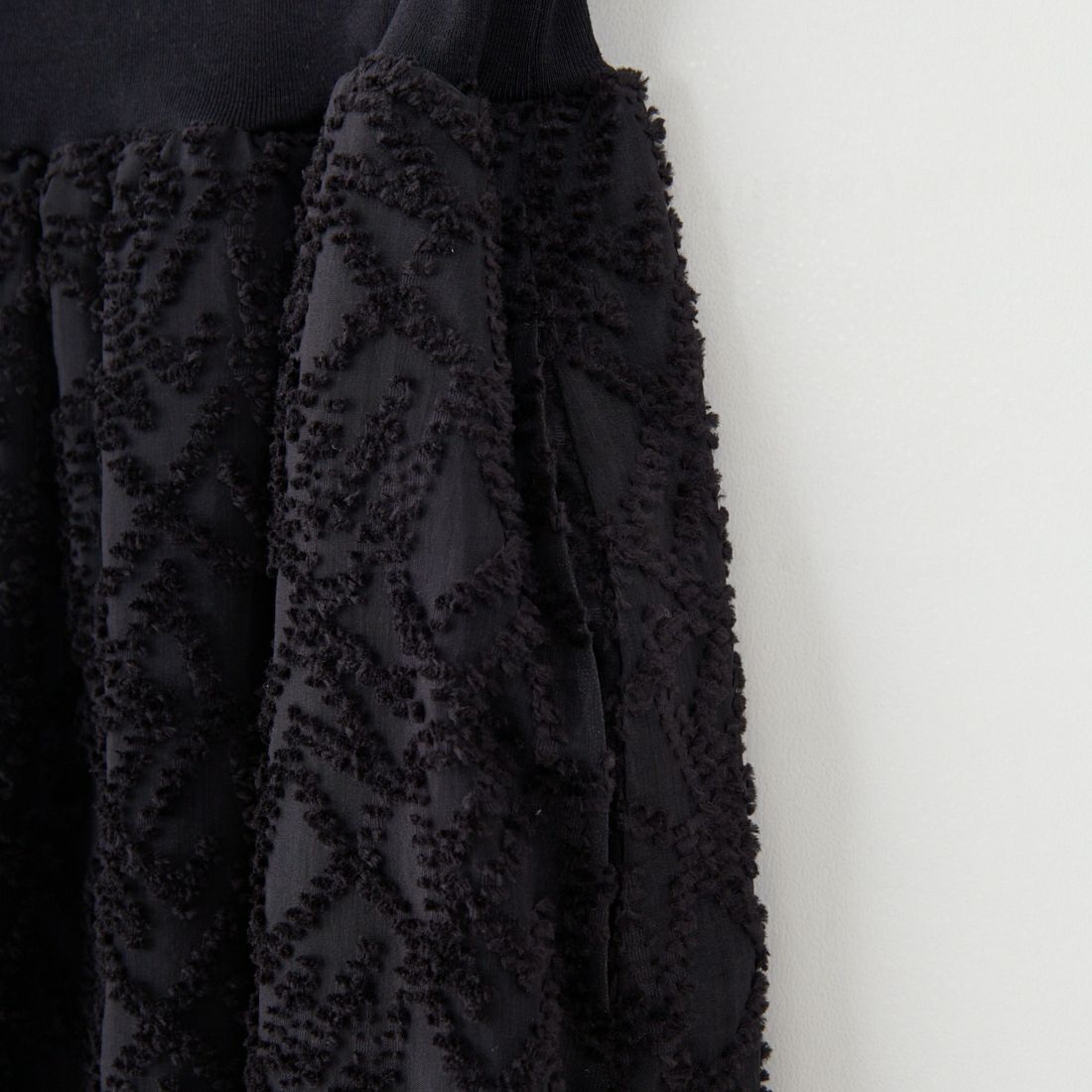 STELLA CIFFON [ステラシフォン] シアーカットジャガードスカート [ST3-26201B] 80 BLACK