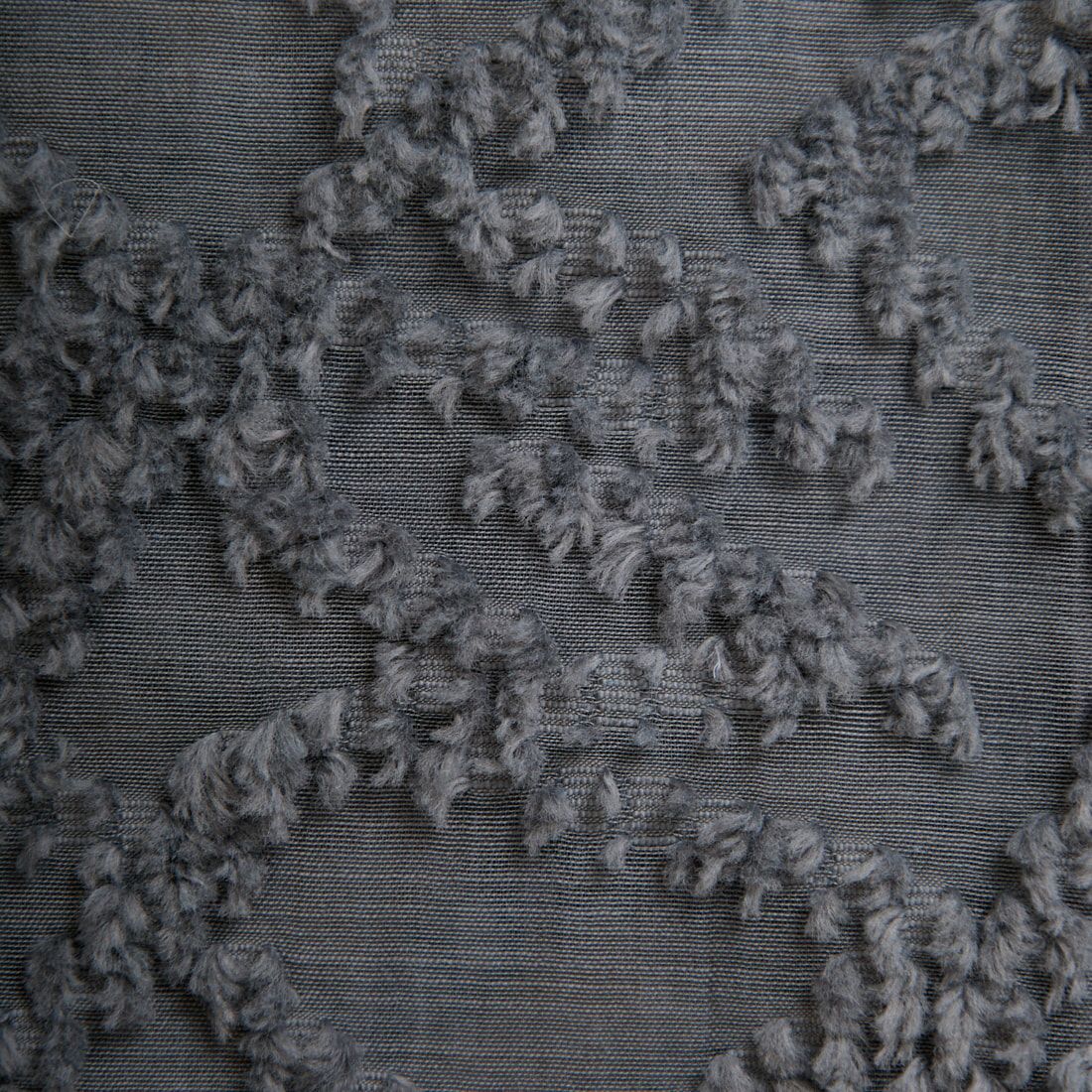 STELLA CIFFON [ステラシフォン] シアーカットジャガード クルーネックブラウス [ST3-26404] 81 GRAY