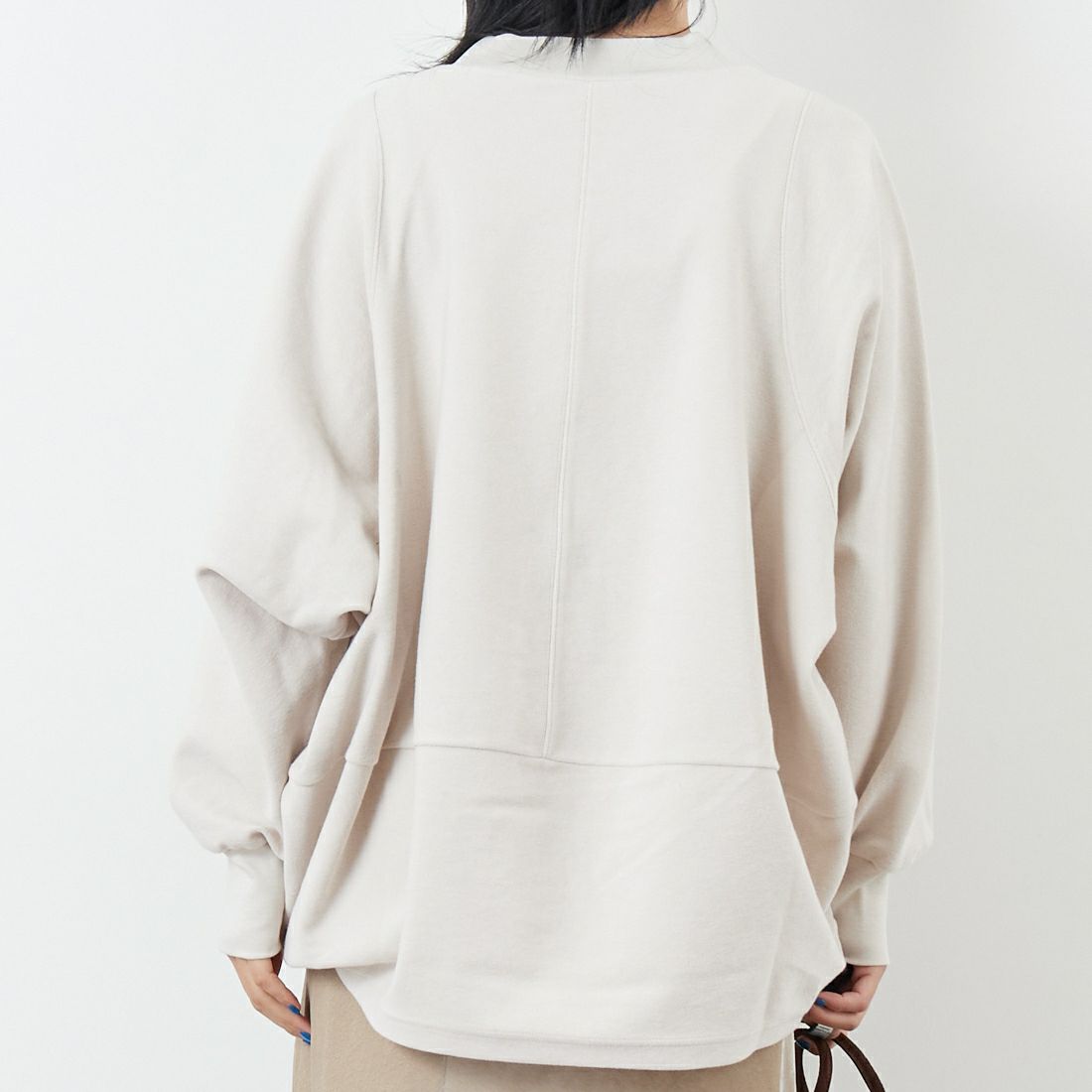 STELLA CIFFON [ステラシフォン] オーガニックコットンパイルトップス [ST3-26504] 60 BEIGE &&モデル身長：167cm 着用サイズ：36&&