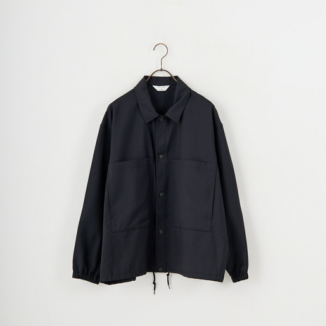 STILL BY HAND [スティルバイハンド] ダブルポケットシャツジャケット [BL01253] INK BLACK