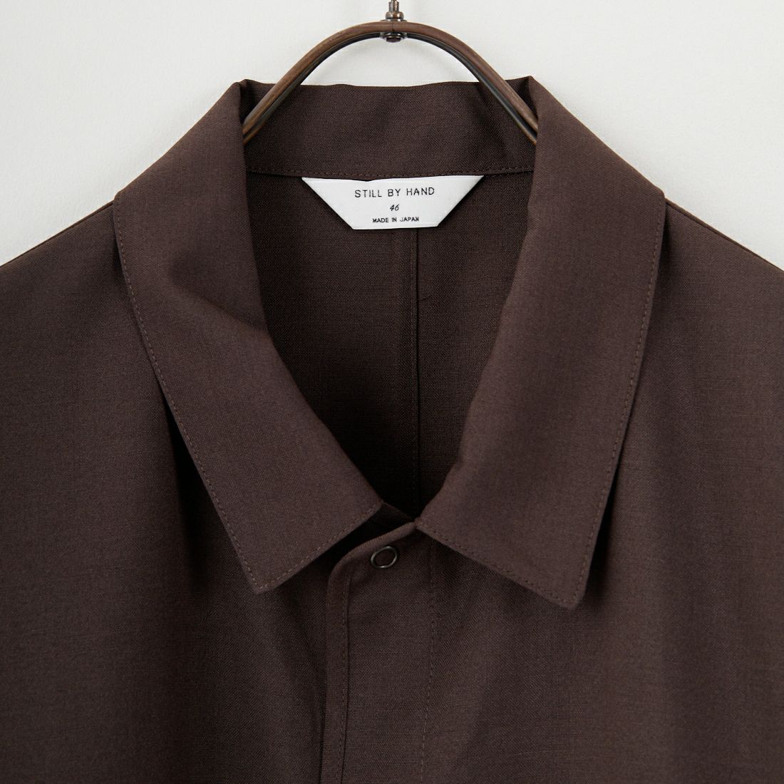 STILL BY HAND [スティルバイハンド] ダブルポケットシャツジャケット [BL01253] DARK BROWN