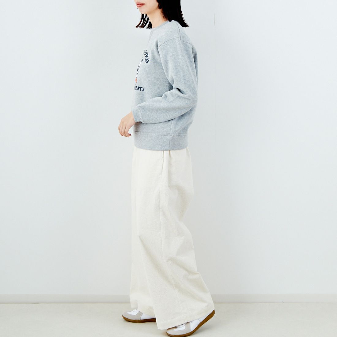 CHUMS [チャムス] ブービーバード ユニバーシティクルートップ [CH10-1505] G005 H.GRY &&モデル身長：162cm 着用サイズ：WM&&