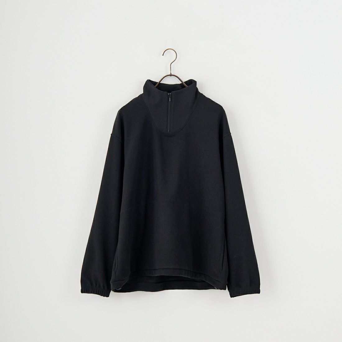 STILL BY HAND [スティルバイハンド] ハイネックジップアップジャンパー [CS09253] BLACK