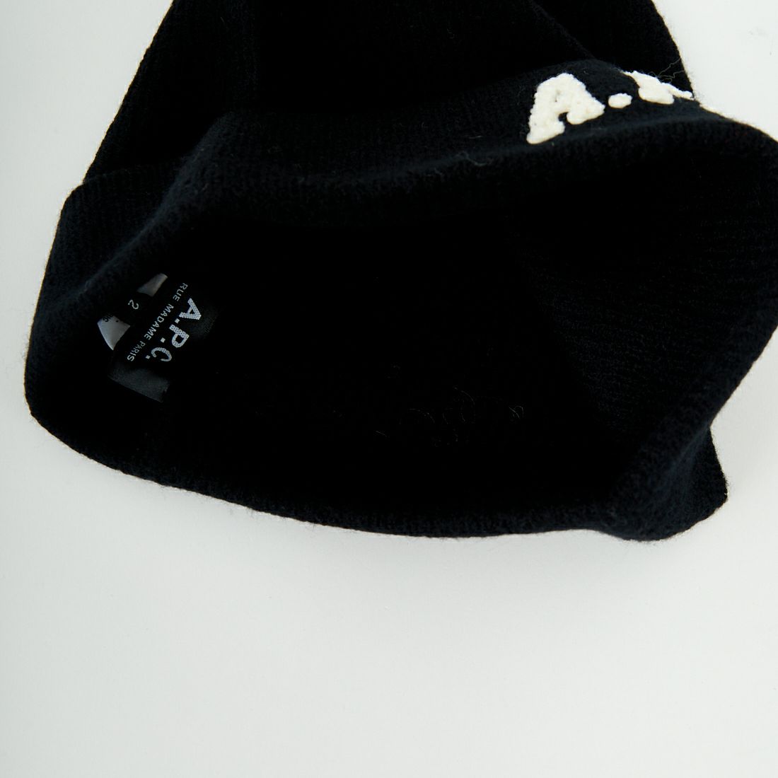 A.P.C. [アー・ペー・セー] APCロゴ ウォッチキャップ [BONNET-AXEL-LAINE] 99 NOIR