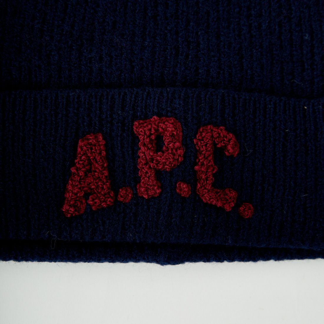 A.P.C. [アー・ペー・セー] APCロゴ ウォッチキャップ [BONNET-AXEL-LAINE] 39 D.NAVY