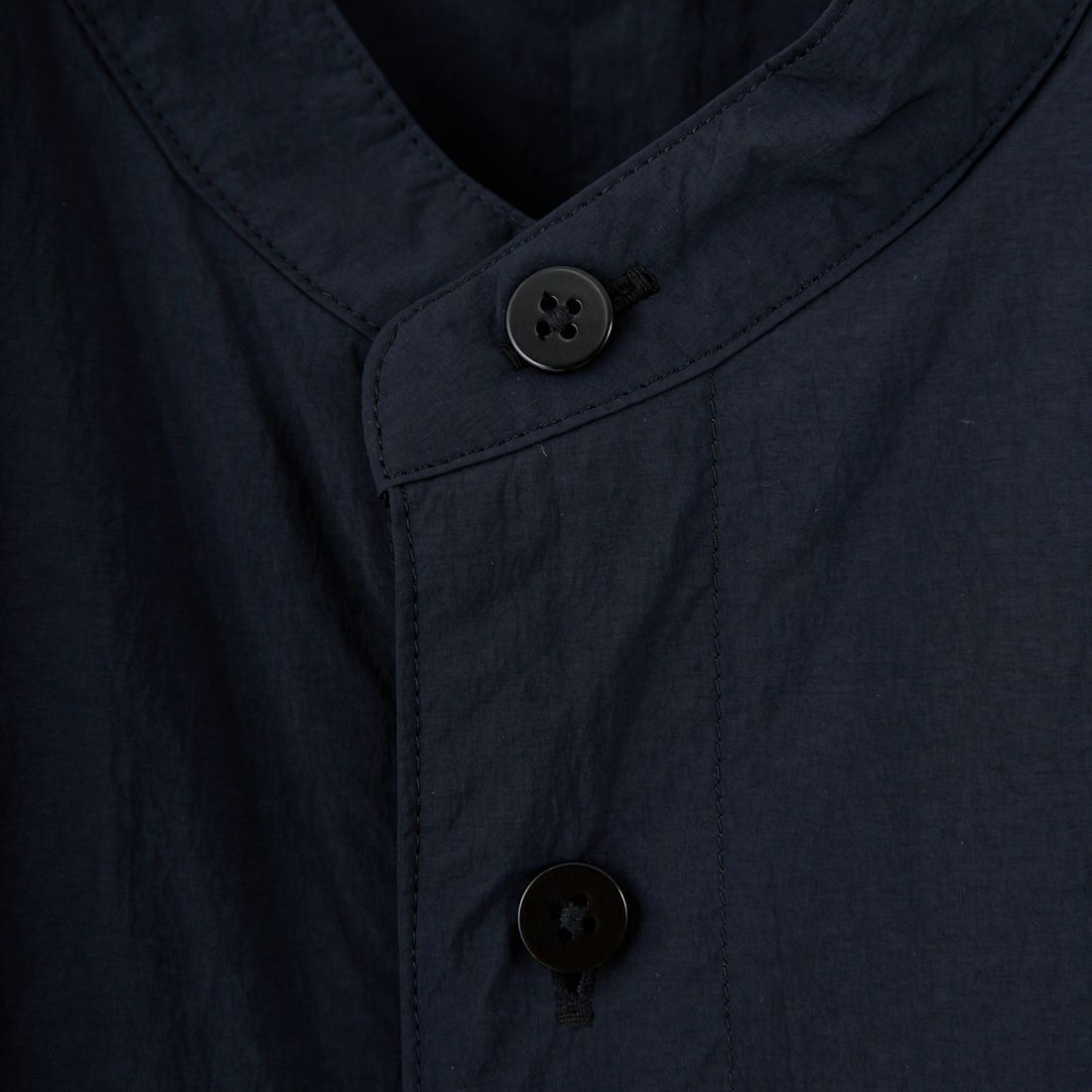 STILL BY HAND [スティルバイハンド] バンドカラーパデッドシャツ [BL04253] INK BLACK