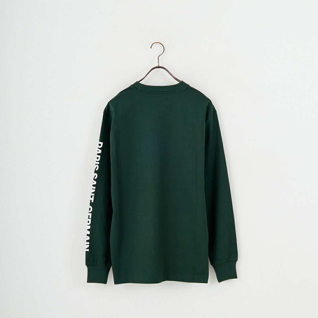 PARIS SAINT-GERMAN [パリ・サンジェルマン] PSG スエードエンブレムスリーブロゴTシャツ [PS0325FW0003] DK GREEN