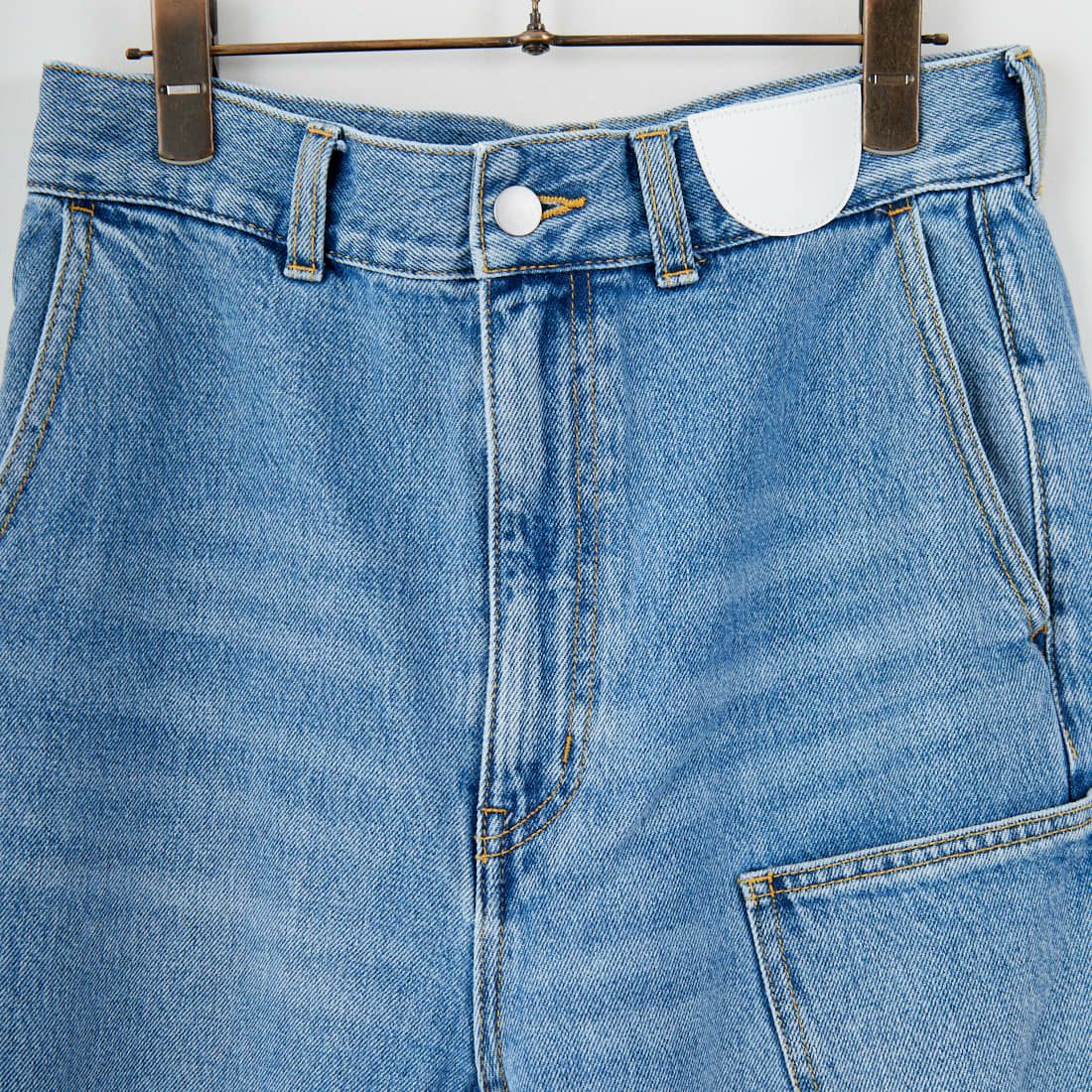 null. [ヌル] フロントバックデニムパンツ [153WFP254010] BLU