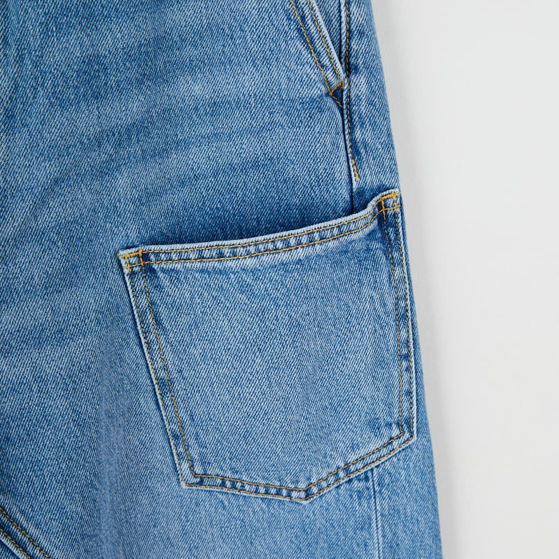 null. [ヌル] フロントバックデニムパンツ [153WFP254010] BLU