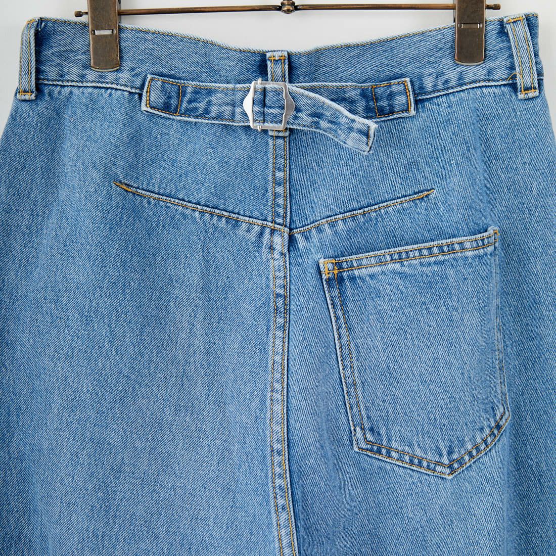 null. [ヌル] フロントバックデニムパンツ [153WFP254010] BLU