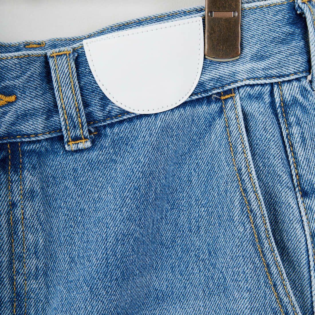 null. [ヌル] フロントバックデニムパンツ [153WFP254010] BLU