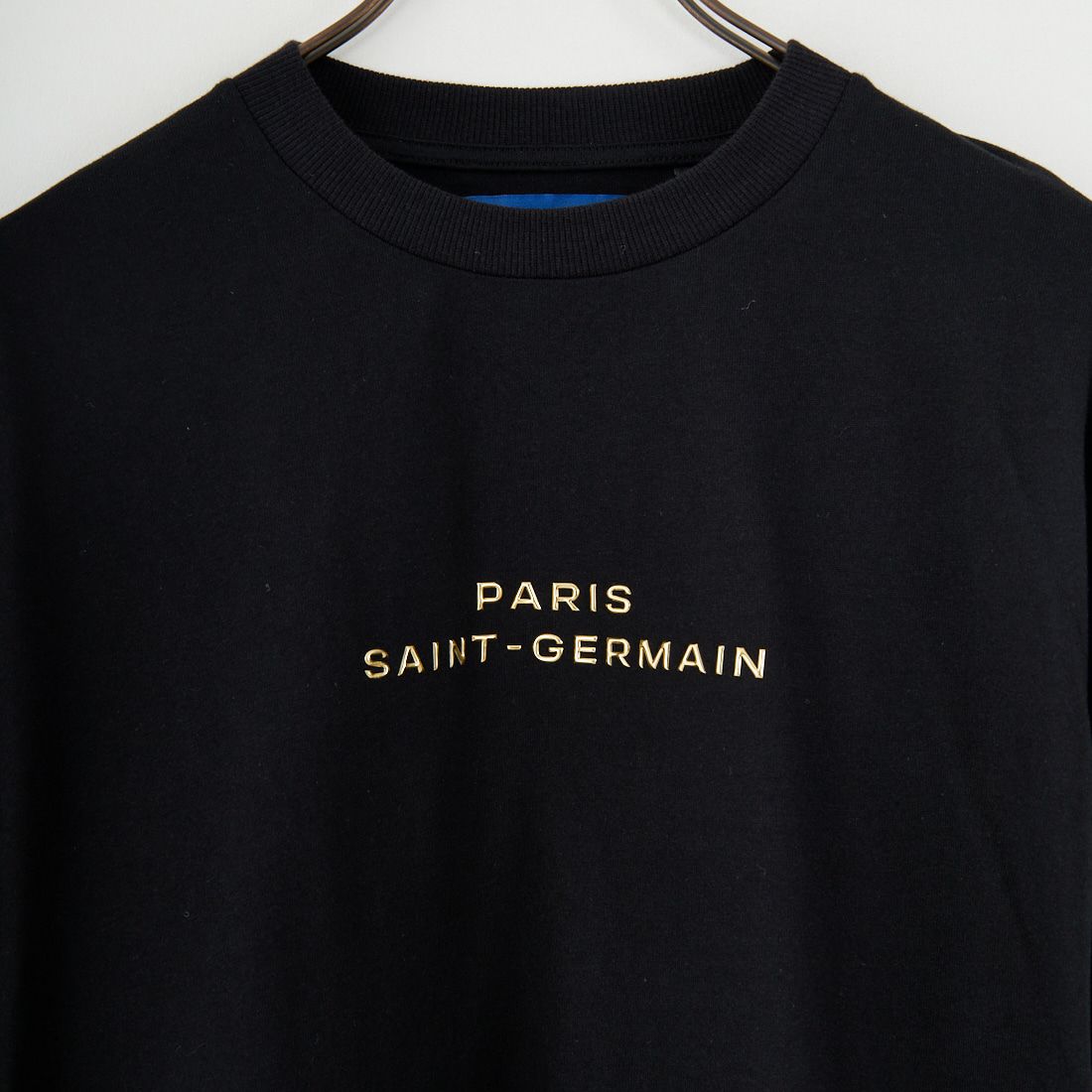 PARIS SAINT-GERMAN [パリ・サンジェルマン] PSG メタリックシリコンロゴロングスリーブTシャツ [PS0325FW0001] BLACK