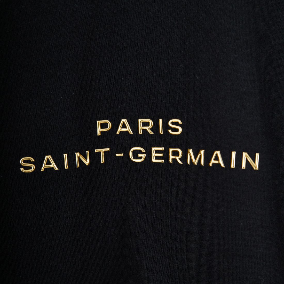 PARIS SAINT-GERMAN [パリ・サンジェルマン] PSG メタリックシリコンロゴロングスリーブTシャツ [PS0325FW0001] BLACK