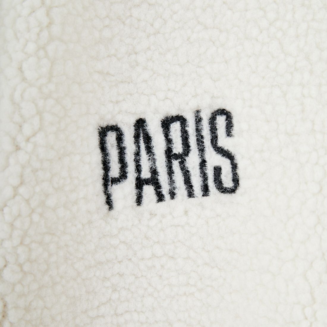 PARIS SAINT-GERMAN [パリ・サンジェルマン] PSG ロゴ刺繍ボアフーディ [PS2325FW0001] BEIGE
