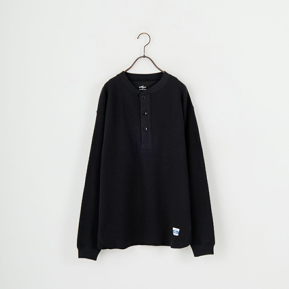 ARMY TWILL SANFORIZED [アーミーツイル サンフォライズド] ハニカムヘンリーネックTシャツ [AM-2553007] BLACK