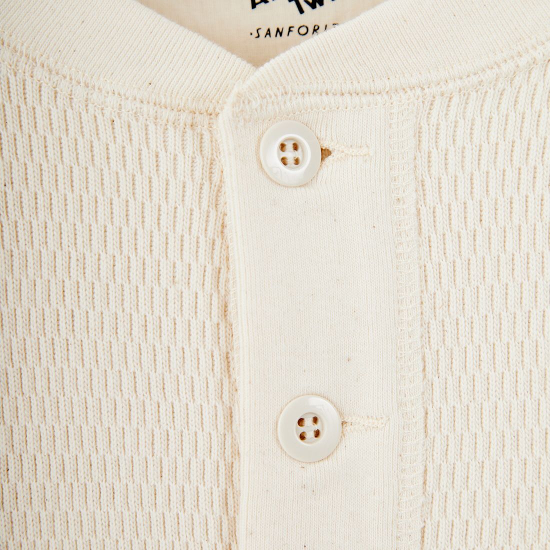 ARMY TWILL SANFORIZED [アーミーツイル サンフォライズド] ハニカムヘンリーネックTシャツ [AM-2553007] ECRU