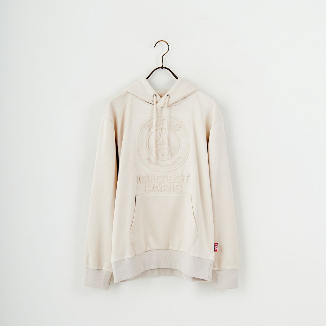 PARIS SAINT-GERMAN [パリ・サンジェルマン] PSG ポリスエードエンボスロゴフーディ [PS0625FW0001] IVORY