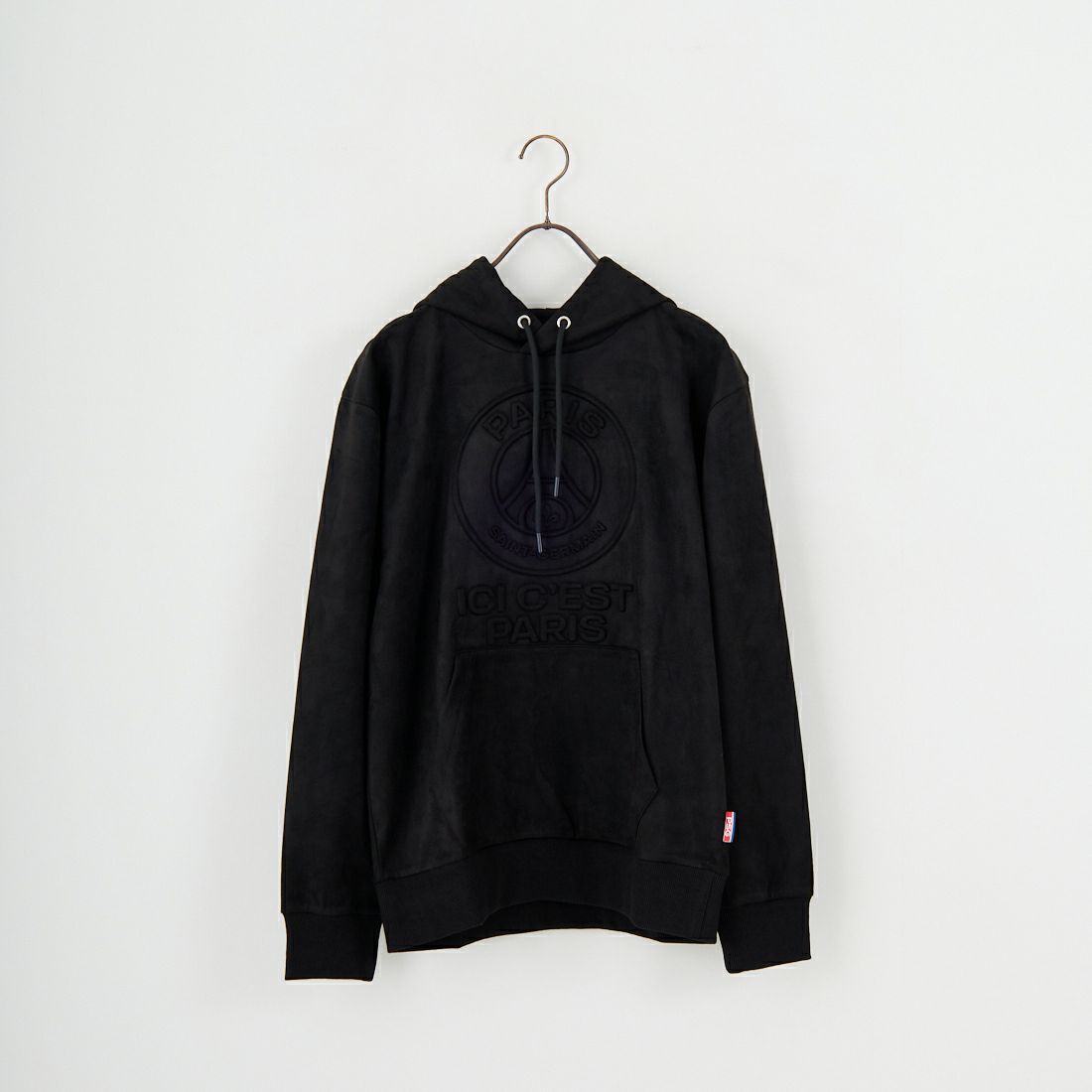 PARIS SAINT-GERMAN [パリ・サンジェルマン] PSG ポリスエードエンボスロゴフーディ [PS0625FW0001] BLACK
