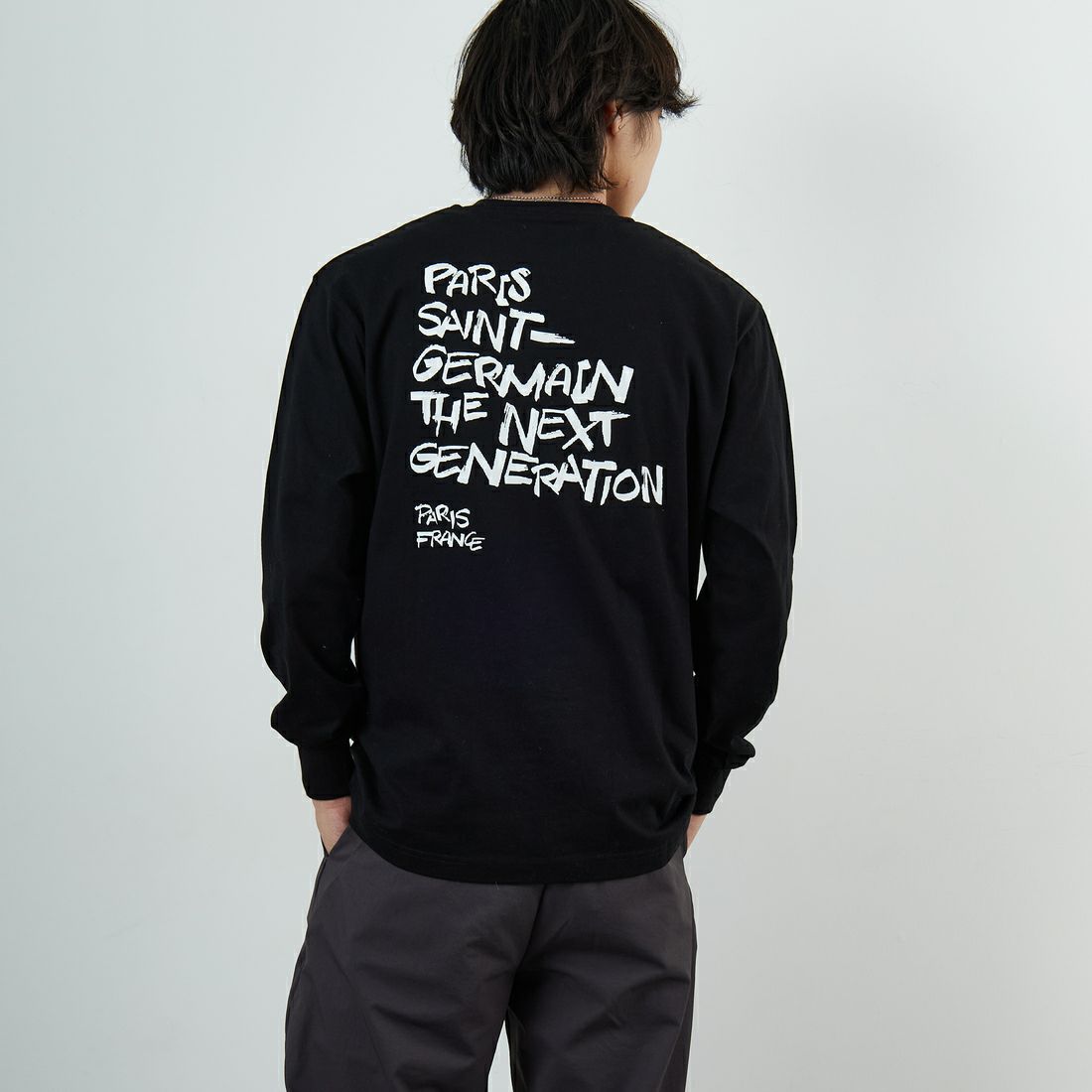 BLACK&&モデル身長：179cm 着用サイズ：L&&