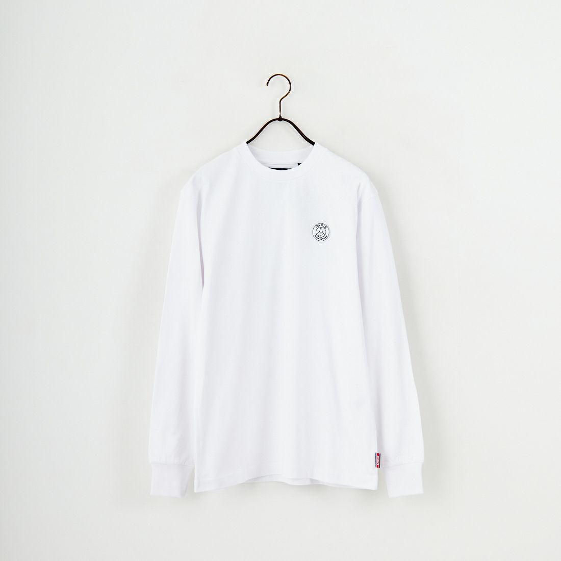 PARIS SAINT-GERMAN [パリ・サンジェルマン] PSG ビッグロゴ刺繍ロングスリーブTシャツ [PS0325FW0002] WHITE