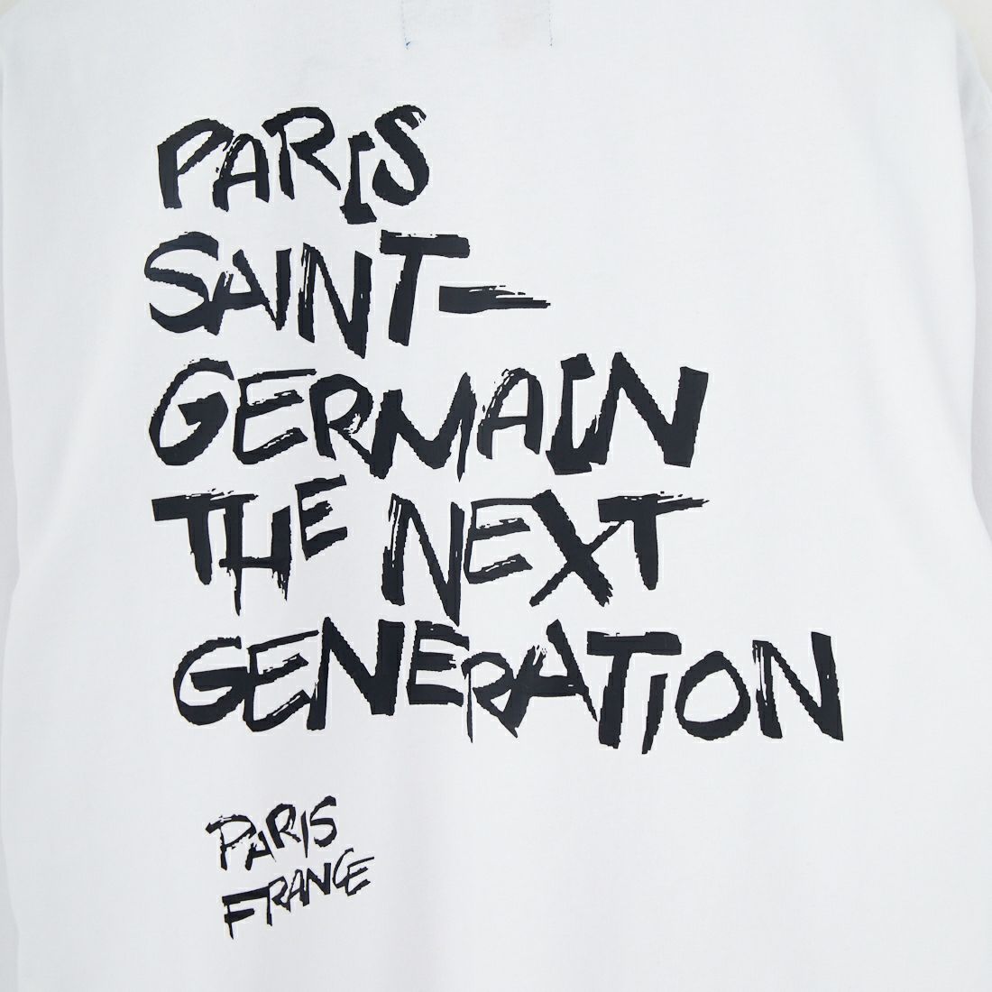 PARIS SAINT-GERMAN [パリ・サンジェルマン] PSG ビッグロゴ刺繍ロングスリーブTシャツ [PS0325FW0002] WHITE