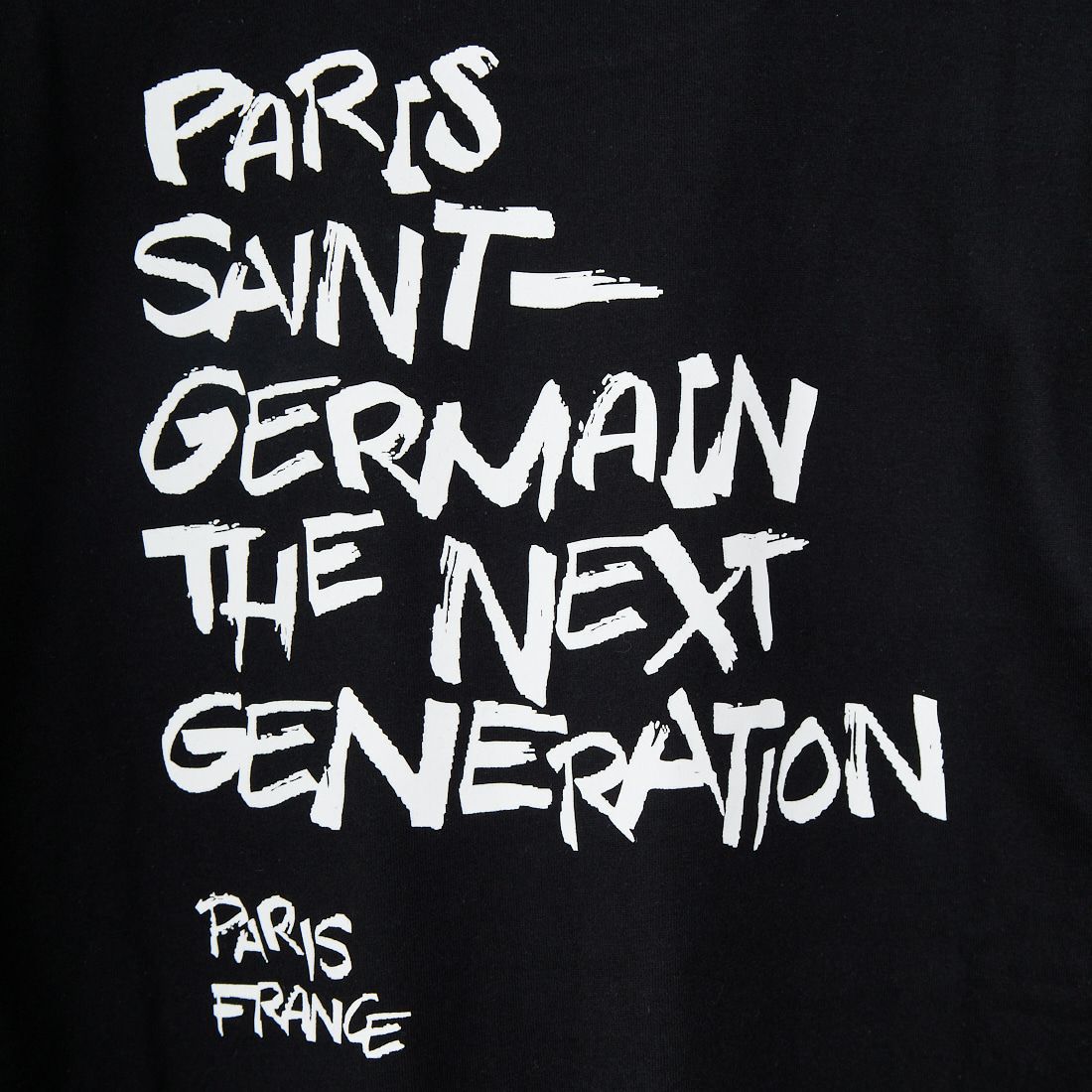 PARIS SAINT-GERMAN [パリ・サンジェルマン] PSG ビッグロゴ刺繍ロングスリーブTシャツ [PS0325FW0002] BLACK