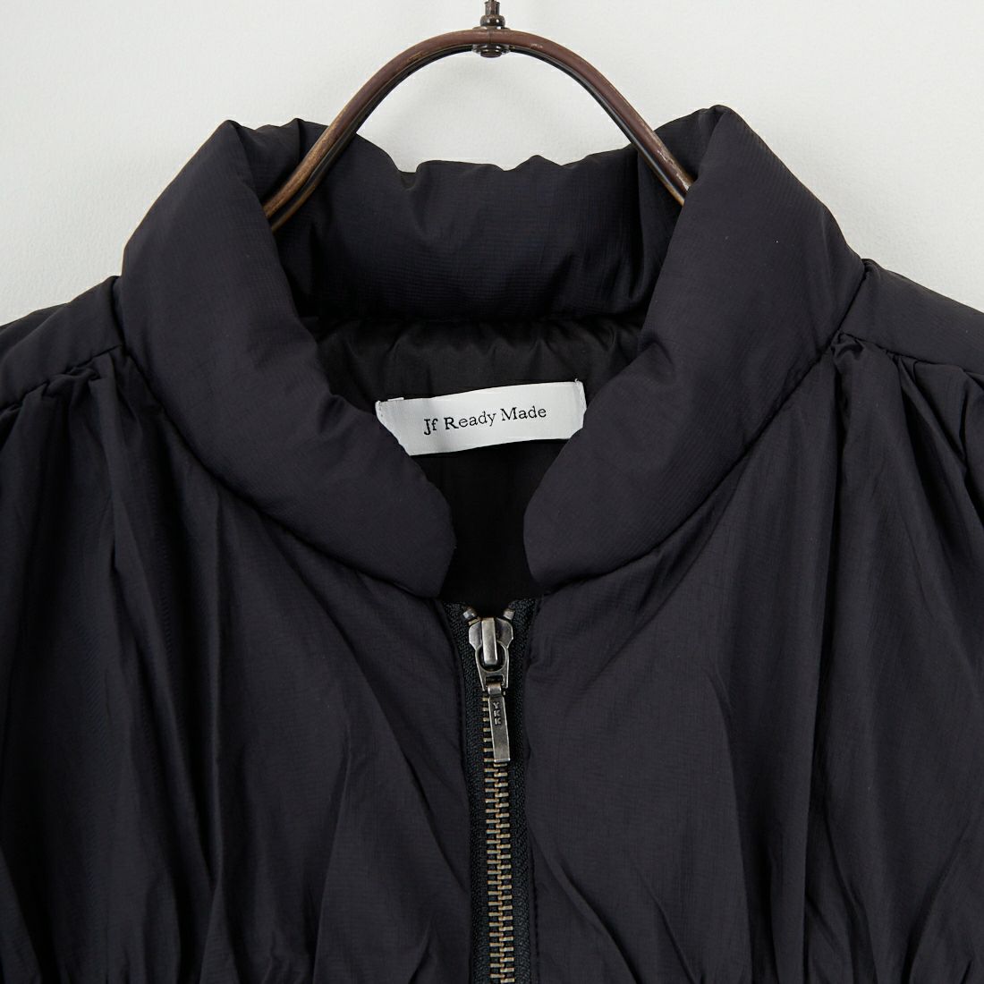 Jf Ready Made [ジェイエフレディメイド] ティアードギャザー ピュアダウンベスト [4225510] ﾌﾞﾗｯｸ