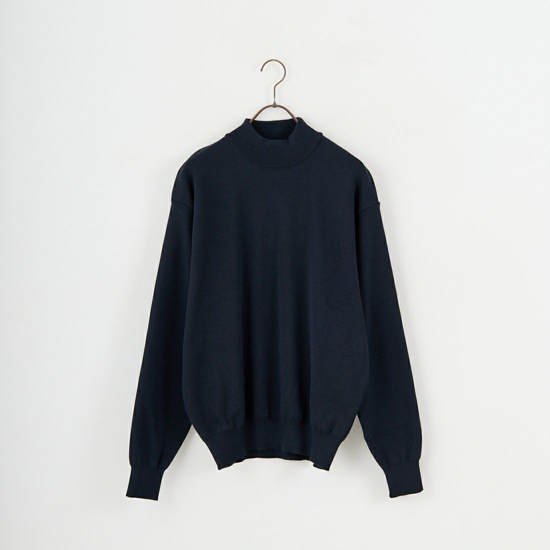 Noir Fabrik [ヌワールファブリック] ミラノリブモックネックニット [NF-254-069] BLACK