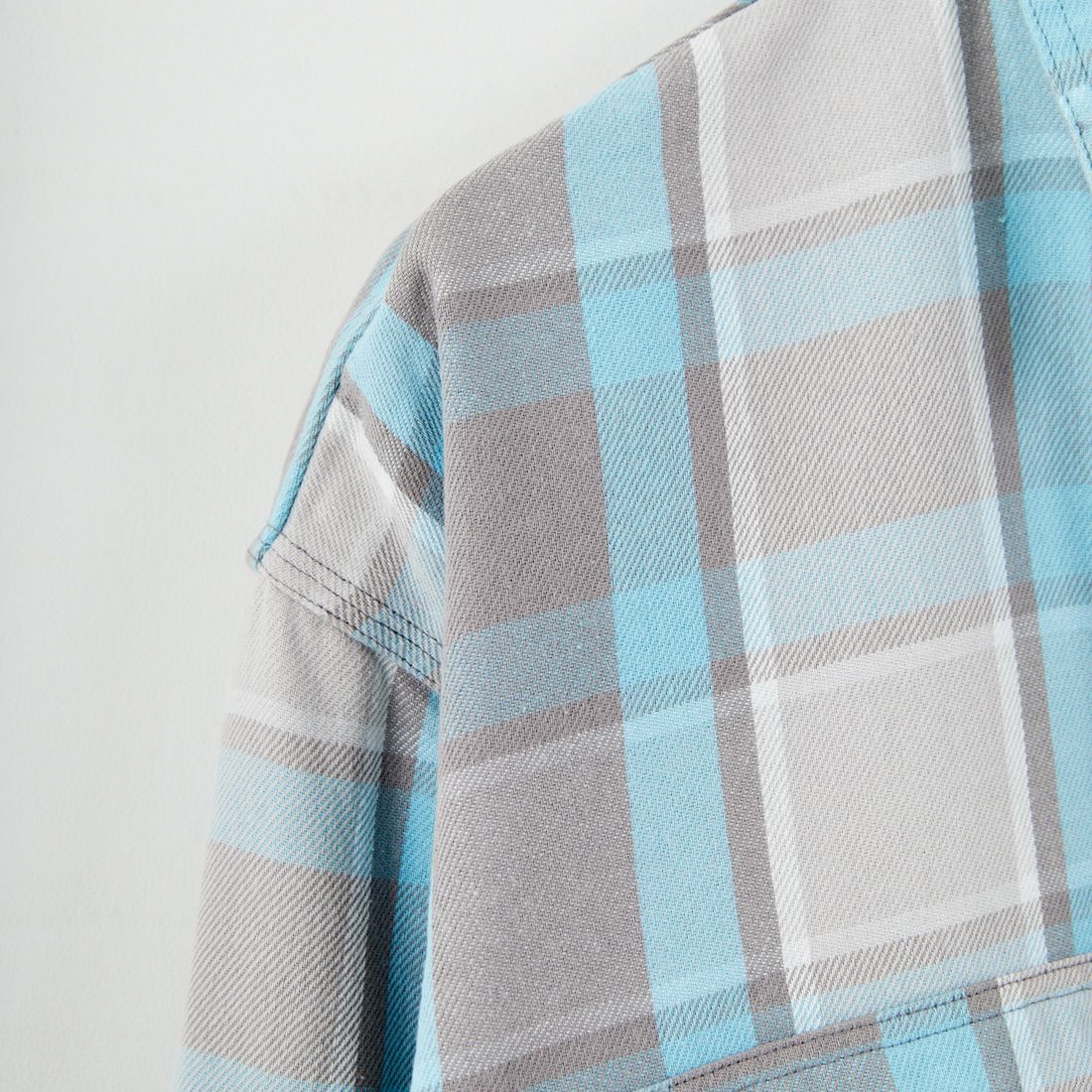 BOW WOW [バウワウ] ペインターズペイントステインド フランネルシャツ [BW252-PFS] L.BLU/O.WH