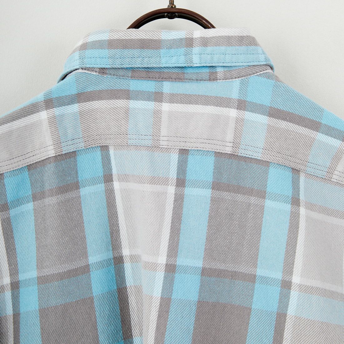 BOW WOW [バウワウ] ペインターズペイントステインド フランネルシャツ [BW252-PFS] L.BLU/O.WH