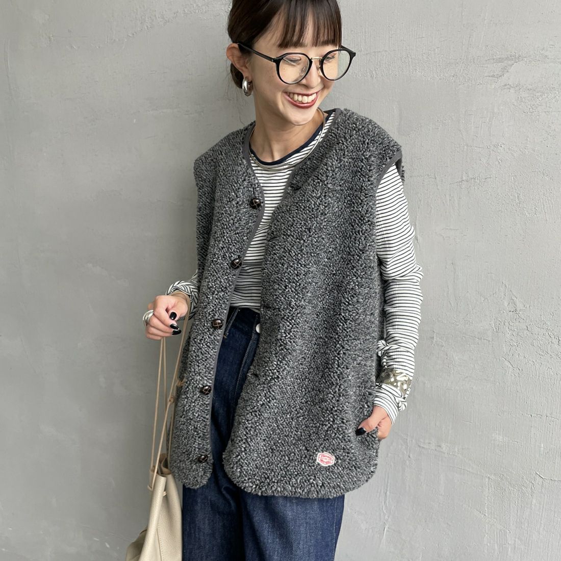 92 GRY MIX&&モデル身長：150cm 着用サイズ：36&&