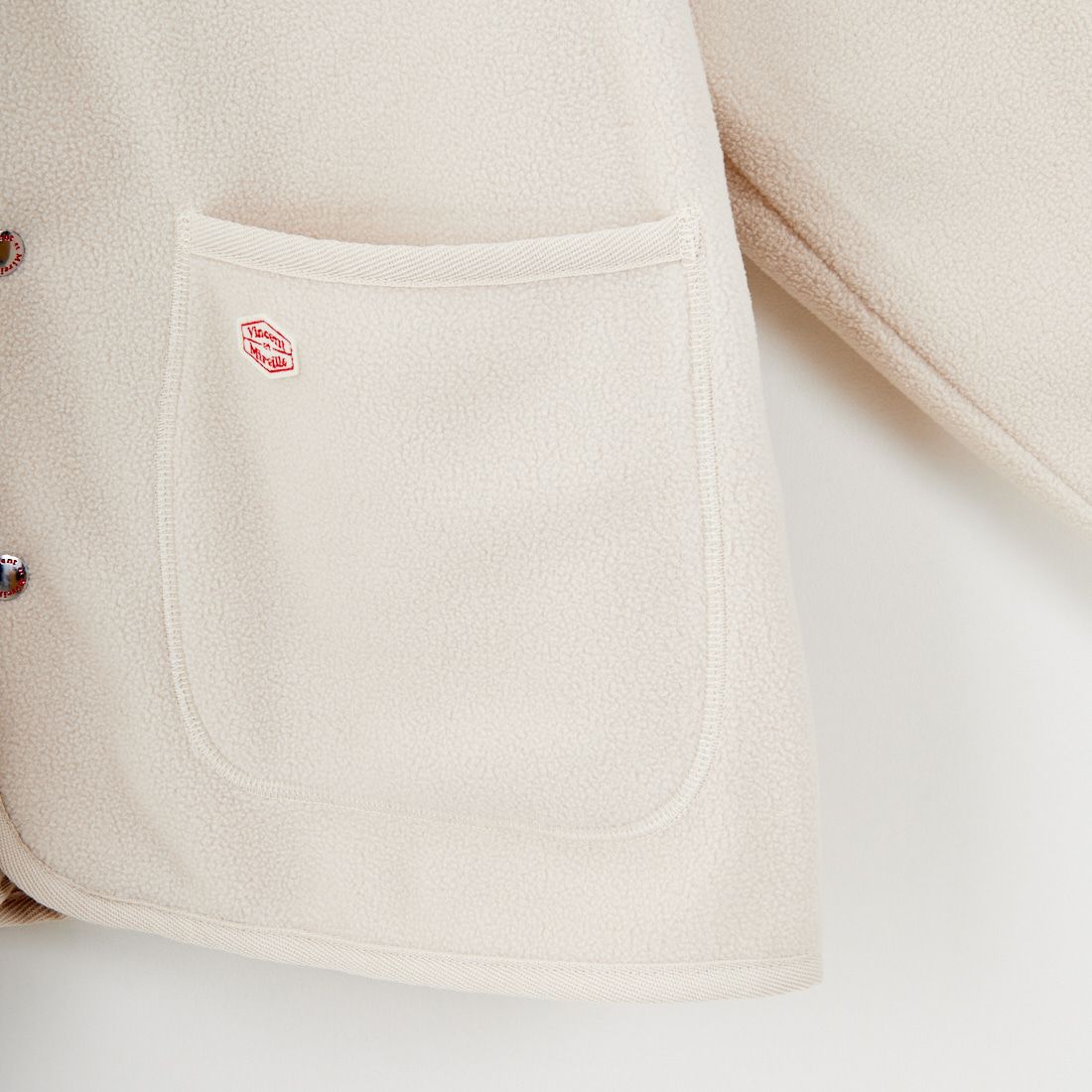 Vincent et Mireille [ヴァンソン エ ミレイユ] フリースカーディガン [VM252FL00220] 03 OFF WHT