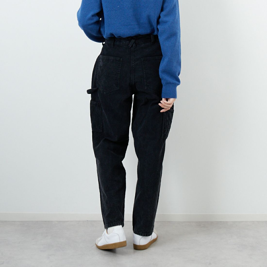 SMITH'S [スミス] LES HALLES コーデュロイペインターパンツ [5475-1070] 49 NOIR &&モデル身長：162cm 着用サイズ：S&&