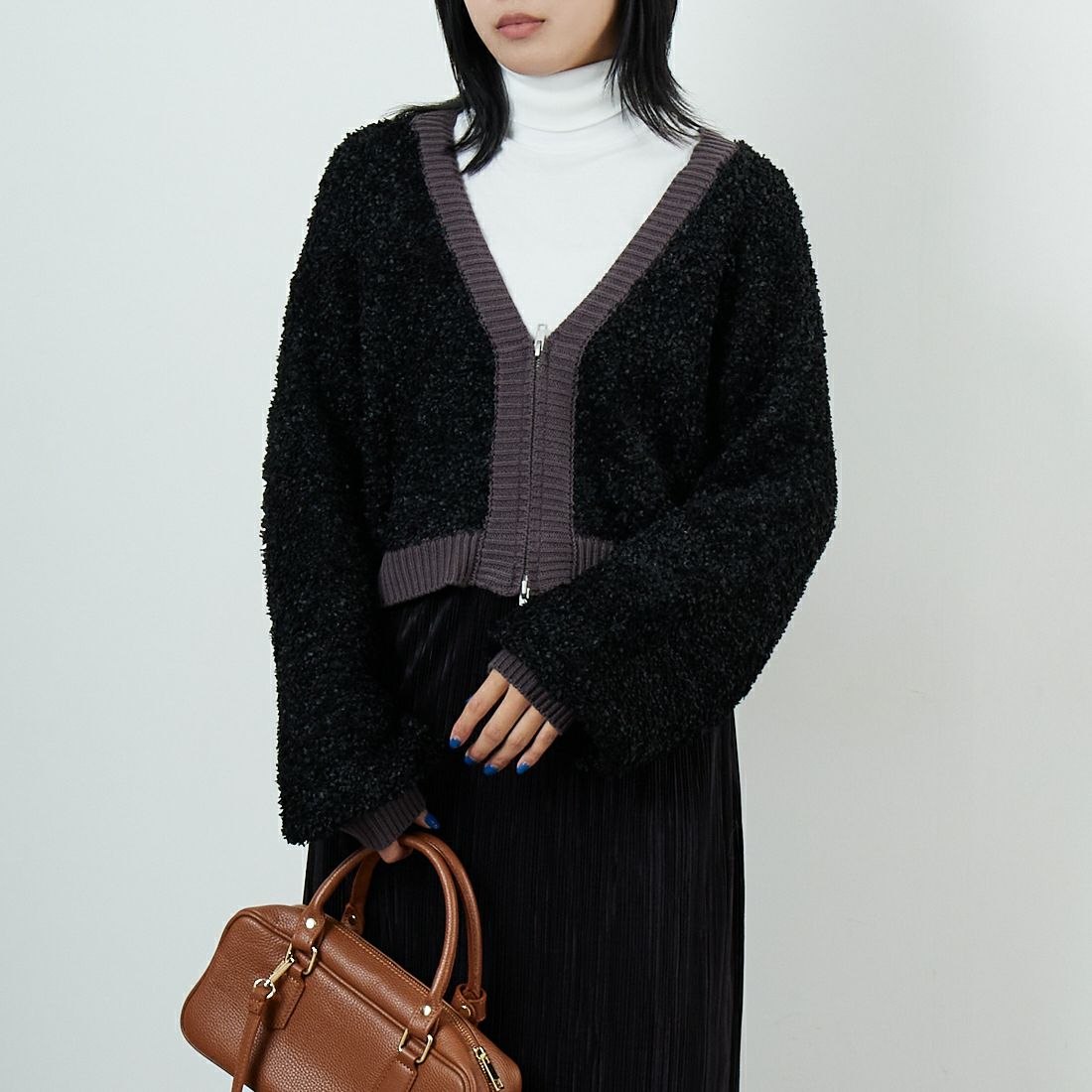 ﾌﾞﾗｯｸ&&モデル身長：167cm 着用サイズ：F&&