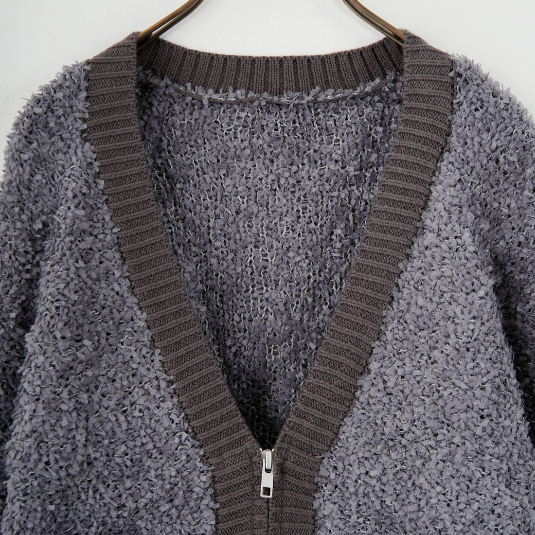 &g'aime [アンジェム] バタフライヤーンカーディガン [986-67009] ﾁｬｺｰﾙ