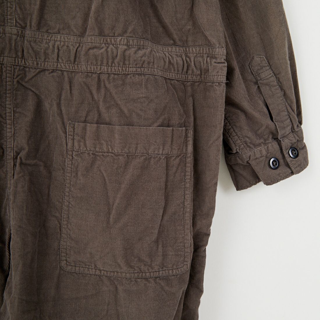 HTS [エイチティーエス] コーデュロイ ワンナップカラーオーバーオール [INHT2553CD] 9590 GREY