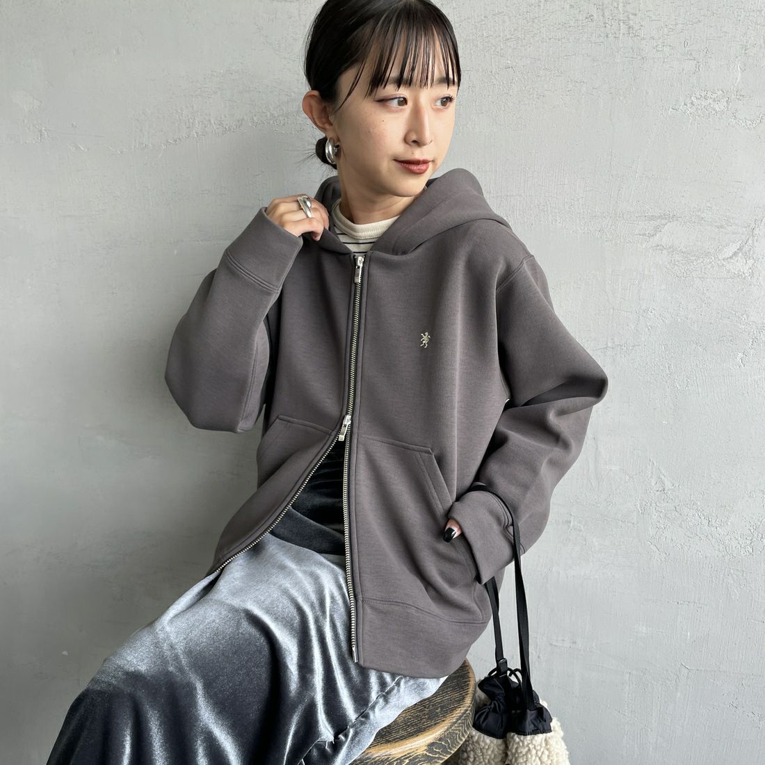 Gymphlex [ジムフレックス] ジップフーデッドジャケット [GY-C0478DDN]