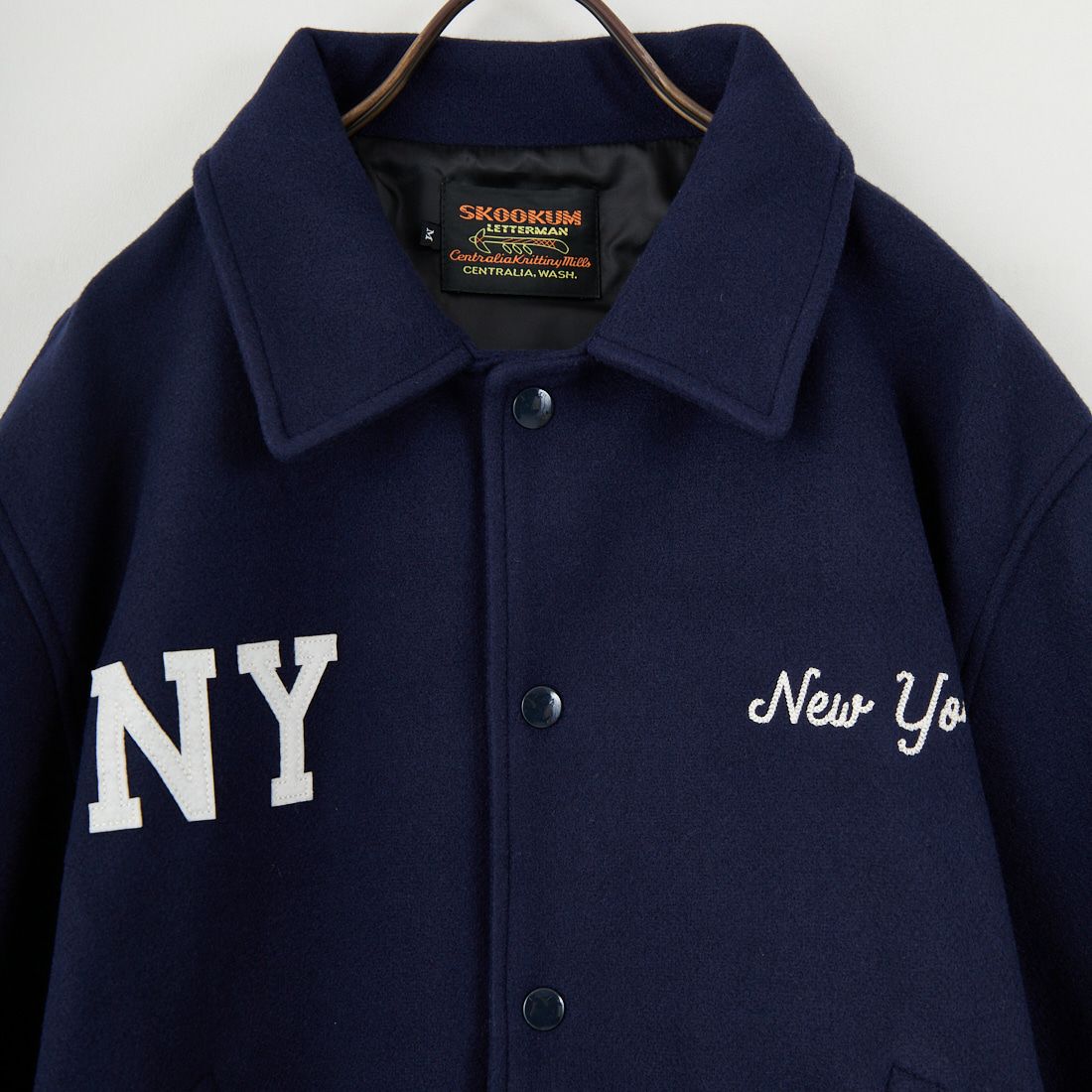 SKOOKUM [スクーカム] バイロンカラー ポリメルトンジャケット [SK25102] NAVY