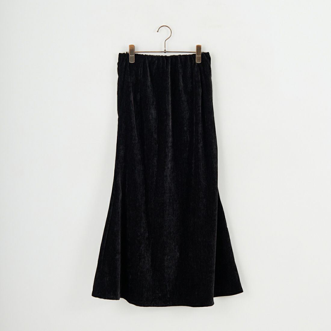 Maison de L'allure [メゾン ドゥ ラリュール] ベルベットセミフレアスカート [M25132011] 09 BLACK