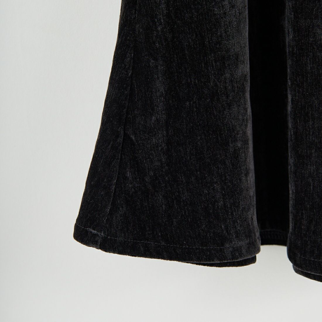 Maison de L'allure [メゾン ドゥ ラリュール] ベルベットセミフレアスカート [M25132011] 09 BLACK