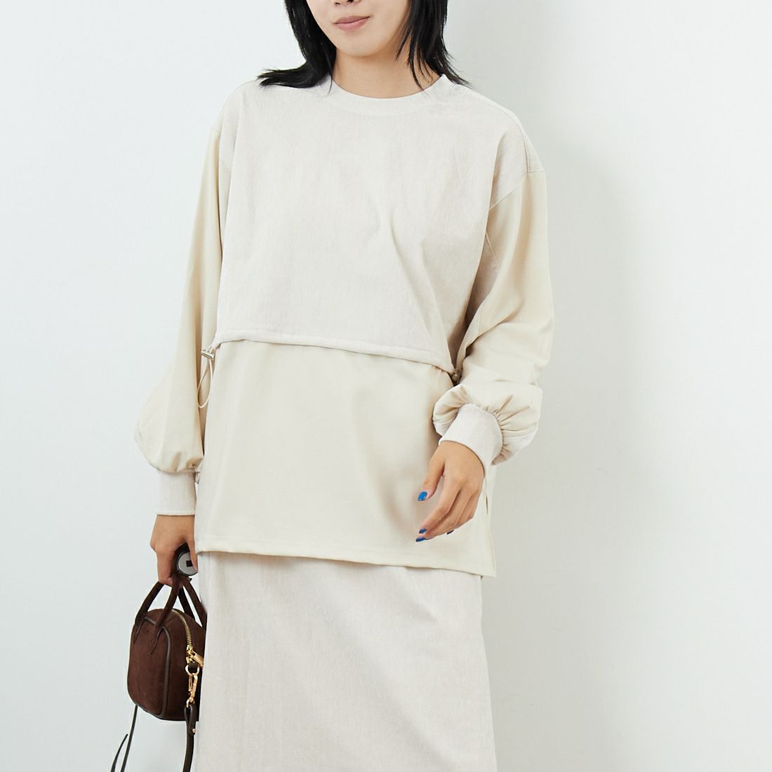 02 NATURAL&&モデル身長：167cm 着用サイズ：F&&