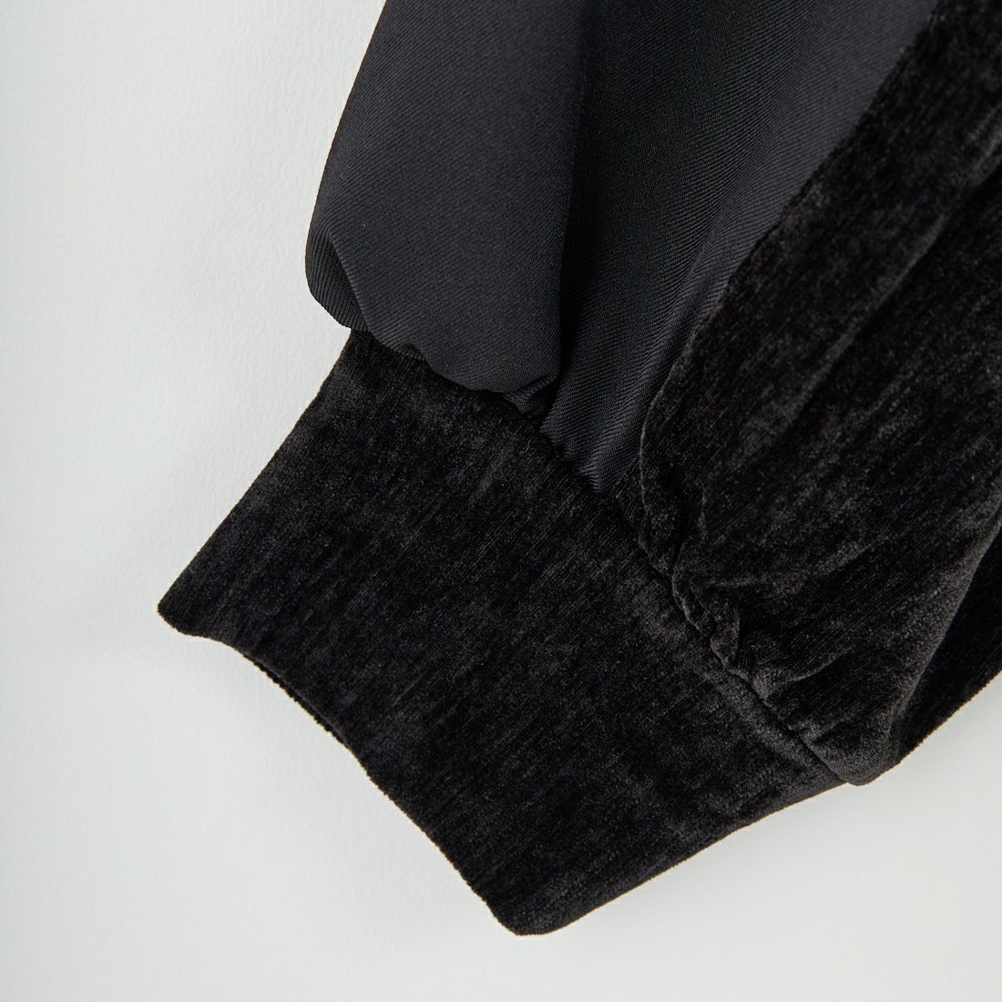 Maison de L'allure [メゾン ドゥ ラリュール] 布帛ドッキングドロストプルオーバー [M25132010] 09 BLACK