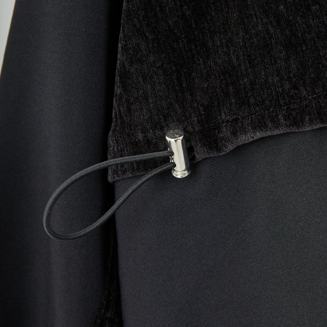 Maison de L'allure [メゾン ドゥ ラリュール] 布帛ドッキングドロストプルオーバー [M25132010] 09 BLACK