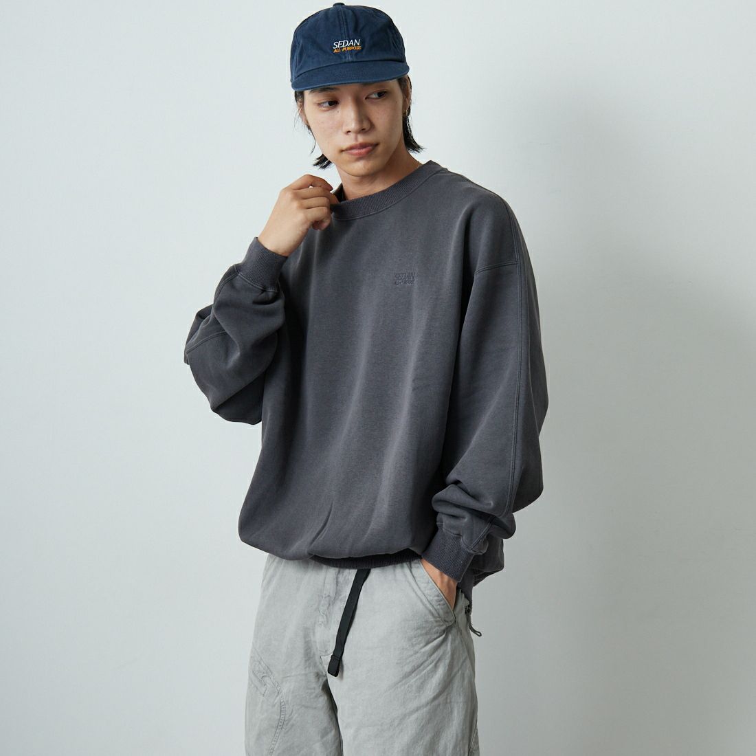 SEDAN ALL-PURPOSE [セダン オールパーパス] スプリットラグランスリーブ スウェットシャツ [SD25F-CT05]