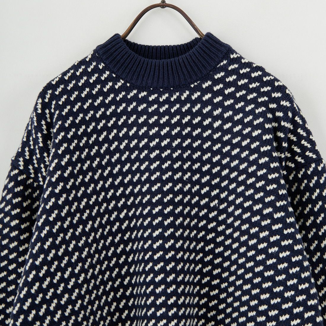 L.L.BEAN [エルエルビーン] Wayne バーズアイセーター [5575-2130] 90 NVY/NAT