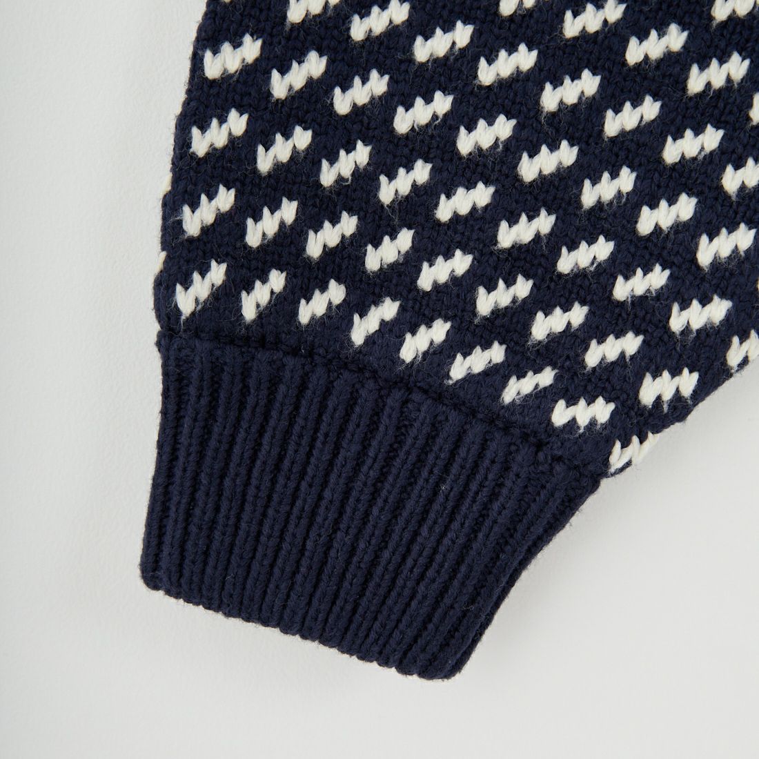 L.L.BEAN [エルエルビーン] Wayne バーズアイセーター [5575-2130] 90 NVY/NAT