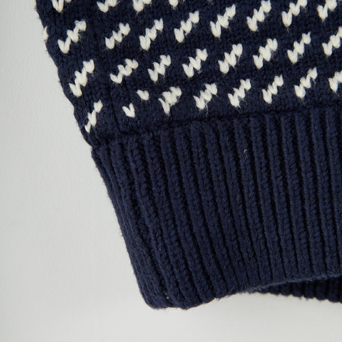 L.L.BEAN [エルエルビーン] Wayne バーズアイセーター [5575-2130] 90 NVY/NAT